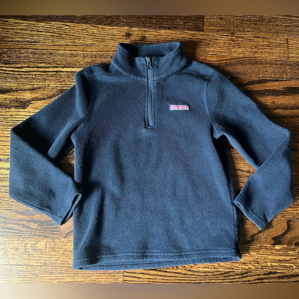 Vineyard Vines Harbor Fleece 1/2 Zip Jacket Kids Size 7